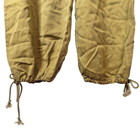 Young Fabulous and Broke Olive Green Adjustable Drawstring Cargo Pants SZ Medium - Picture 2 of 9